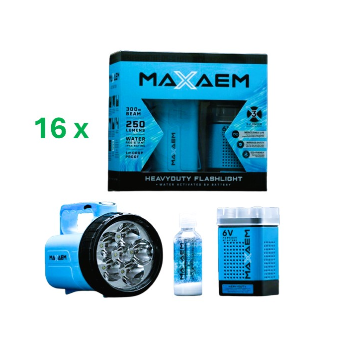 MaXaem 16 torches with 16 batteries picture